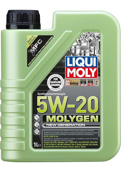 Moly Molygen New Generation 5W-20 1 Litre Otomotiv Bakım Ürünü