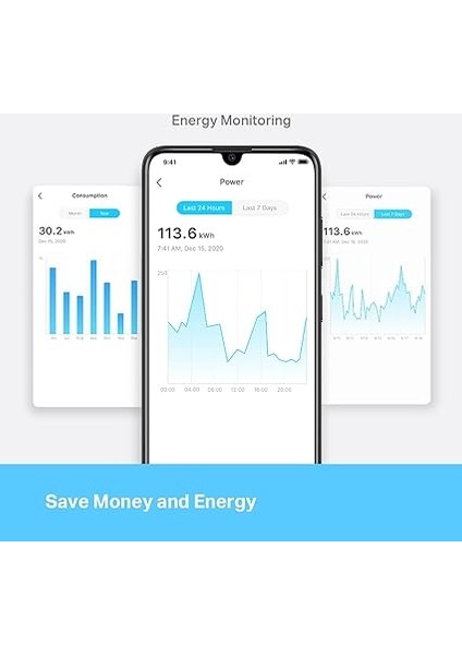 Tapo P110, Mini Akıllı Wi-Fi Soketi, Enerji Izleme, Amazon Alexa ve Google Home ile Çalışır, Uzaktan Kontrol, Cihaz Paylaşımı, Hub Gerekmez fırsatları