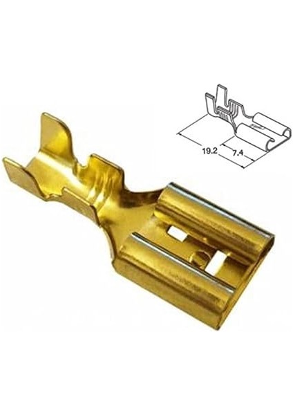 Izolesiz Dişi Fiş Kablo Ucu Soketi (50) fiyatları