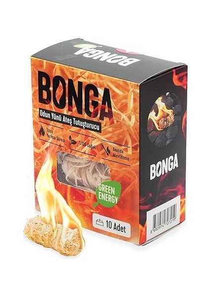 Soba, Şömine, Mangal Tutuşturucu 10 Adet 140 gr - Jel ve Çıra Alternatifi Doğal Odun Yünü indirimleri