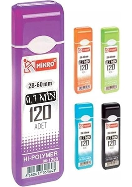 Ucu 120 Li 0.7 mm 2b 3 Paket Çoklu Versatil Kalem Uç Mekanik Uçlu Otomatik Kurşun Mikro Kalem Ucu 60 mm Yumuşak fırsatları