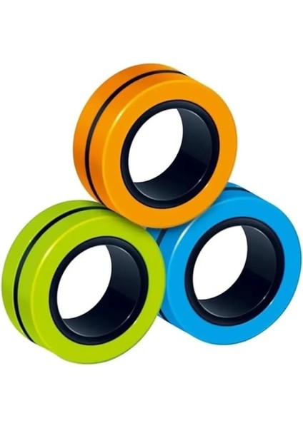 Adet Ithal Model Manyetik Stres Yüzüğü El Hareket Oyuncağı Ilginç Ürün Fidget Oyun Halkası fırsatları