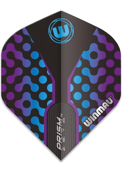 Prism Zeta Siyah, Mor ve Mavi Ekstra Kalın Dart Kanadı - Pakette 1 Set (Toplam 3 Kanat) fiyatları