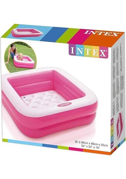 Babypool Play Box Pool, Çeşitli Renklerde, 86 x 86 x 25 cm fırsatları