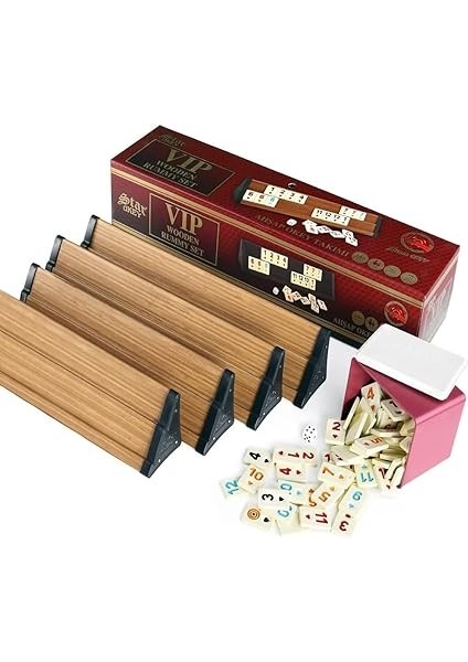 Oyun Aletleri Premium Vıp Okey Ahşap Rummy Set Melamin Taşlı Ahsap Okey Takimi fiyatları