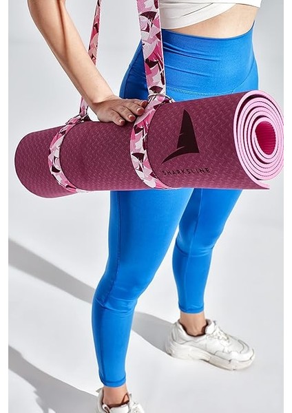 Tpe Premium Yoga Matı 5 mm | Pilates Minderi ve Yoga Kemeri Seti | Kaymaz, Ekstra Konforlu, Çevre Dostu fırsatları