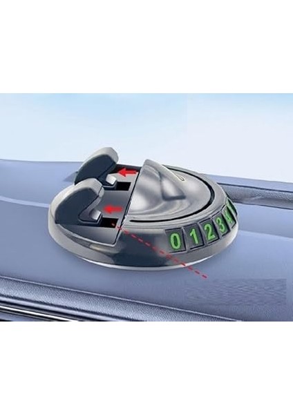 360 Derece Dönebilen Araç Içi Park Numaratörü Şık ve Modern Tasarım Kaymaz Yapışkanlı Oto Numaratör Telefon Standlı Park Plakası fırsatları