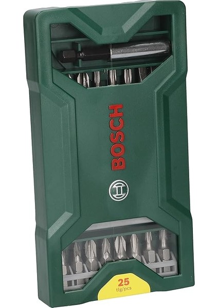 Professional Accessories X/line Mini 25 Parça Vidalama Seti, Plastik Kutu, Yeşil fiyatları