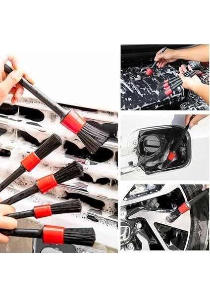 Oto Detaylı Temizlik Fırçası Nano Kil Hamuru Seti 6 Parça modelleri