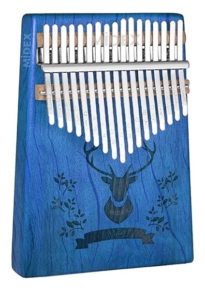 KLX-454G Hakiki Ağaç Geyik Desenli Kalimba 17 Tuşlu fiyatları