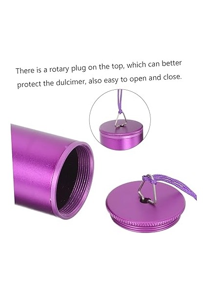 Bambu Tüp Kapağı Santur Saklama Tüpü Santur Deposu Santur Kollu Taşınabilir Depolama Için Yangqin Durumda Tig Çubuğu Depolama Tüpü Santur Parçası Alüminyum Alaşım Mor,purple indirimleri