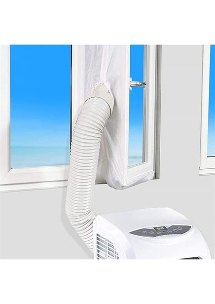 Klima Cihazları Için Pencere Contası, 300 cm Pencere Contası, Esnek Kumaş Contası ve Reii Kilit ve Yapışkan Sabitleme, Mobil Klima Sistemleri Için Kolay Kurulum