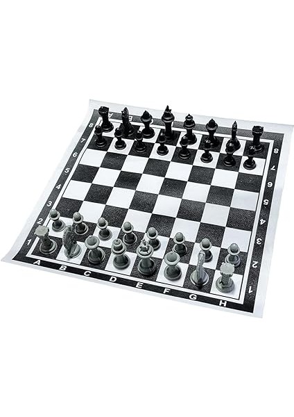 Santranç Takımı, Rulo, Taşınabilir Plastik Uluslararası Satranç Siyah &amp; Beyaz Rst-10 fiyatları