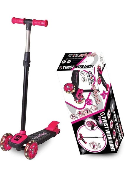 Wheels Scooter Işıklı Pembe