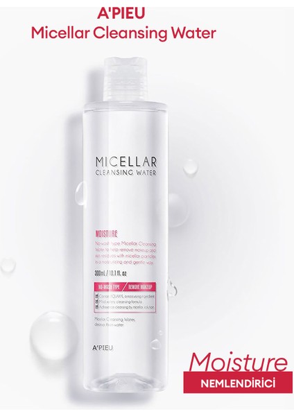 Nemlendirici Etkili Micellar Makyaj Temizleme Suyu APIEU Micellar Cleansing Water (Moisture) 300ml fırsatları