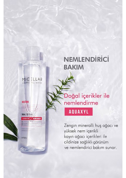Nemlendirici Etkili Micellar Makyaj Temizleme Suyu APIEU Micellar Cleansing Water (Moisture) 300ml indirimleri