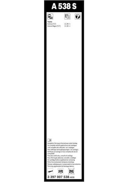 Aerotwin Silecek Seti - [650/400 Mm] Toyota Avensis (2008-2021) [T27] #A538S fırsatları