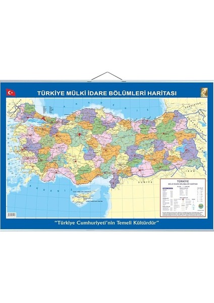 Türkiye Siyasi + Fiziki Çitalı Harita 70 x 100 cm fiyatları