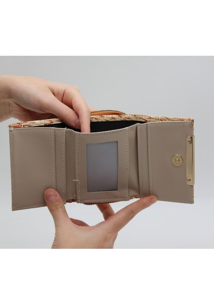 Kremit Bozuk Para Gözlü Bol Kartlıklı Mini Kadın Cüzdanı indirimleri