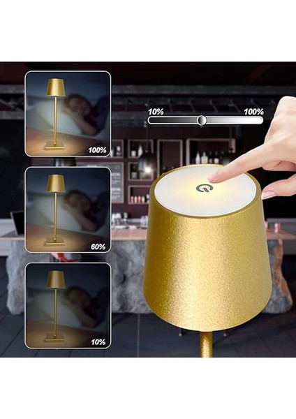 Geldi Taşınabilir Şarjlı Masa Lambası Dimmerli Dekoratif Abajur Cata Istanbul Dokunmatik Sunum Lambası indirimleri