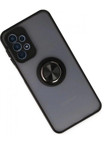 Samsung Galaxy A23 4g Kılıf Montreal Yüzüklü Silikon Kapak - Siyah fiyatları