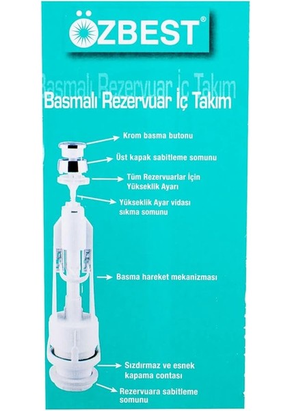 Öz Best Rezervuar Basmalı Iç Takım Klozet Sifon Iç Takımı fiyatları
