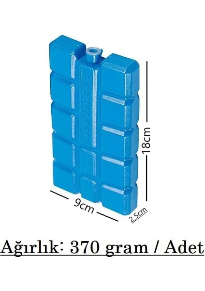 Buz Aküsü Buz Kasedi Ice Box 8nanli Set 370 ml x 8, Ankanorm, Mavi modelleri