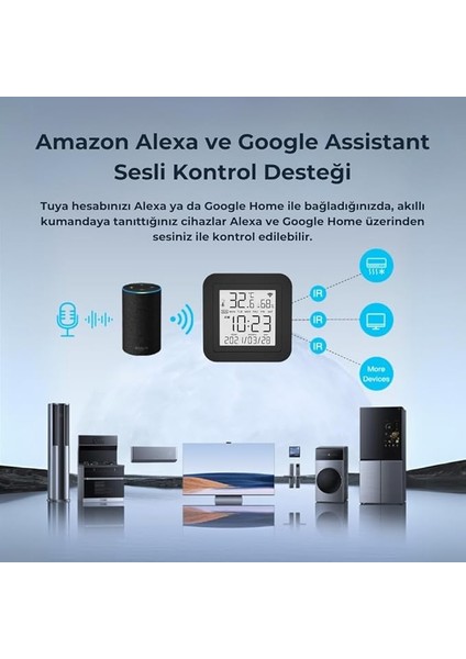 Tuya Uyumlu Ekranlı ve Sensörlü Wifi Ir Kumanda indirimleri