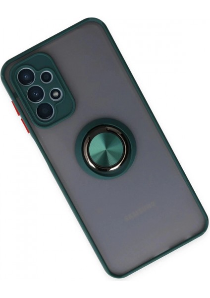 Samsung Galaxy A23 4g Kılıf Montreal Yüzüklü Silikon Kapak - Yeşil fiyatları
