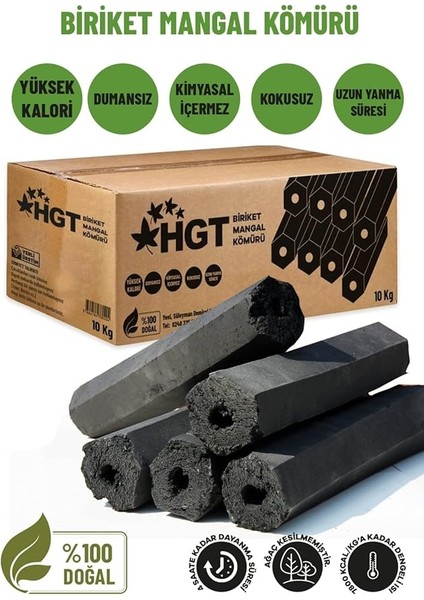 Mangal Kömür Doğal Kimyasal Sız Presle Üretilmiş Dumansız Kokusuz Yüksek Isılı (B Sınıf 10 Kg) fiyatları