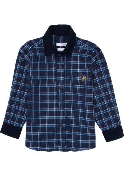 Erkek Çocuk Indigo Gömlek Desenli 50316674-VR028