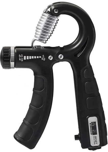 Yayı Ayarlanabili Sayaçlı 5-60 kg Dirençli Bilek ve Ön Kol Güçlendirici Egzersiz Aleti Ergonomik Tasarımlı Kavrama Geliştirici Spor Ekipmanı