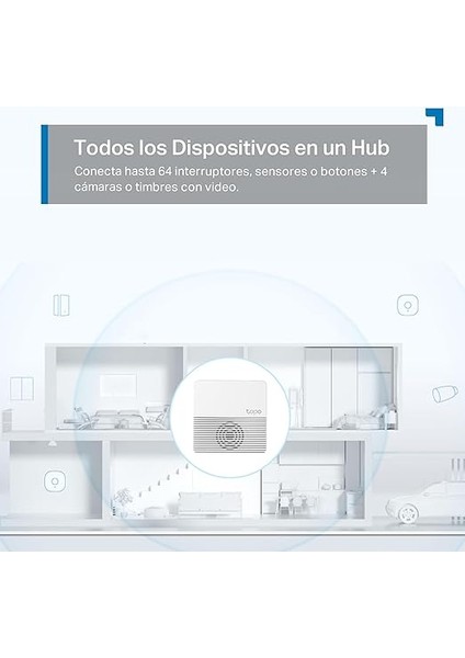 Tapo H200, Microsd Kart Destekli Akıllı Hub, Tapo Akıllı Anahtar, Düğme ve Sensörle Çalışır, 64 Cihaz + 4 Kapı Zili/kamera Bağlanabilir, 19 Zil Sesi Seçeneği, Kablolama Gerekmez indirimleri