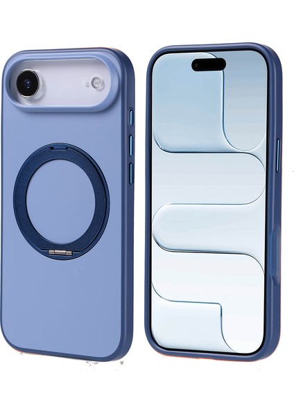 Apple iPhone 17 Air Kılıf M-Safe Şarj Özellikli Standlı Zore Proton Silikon Kapak