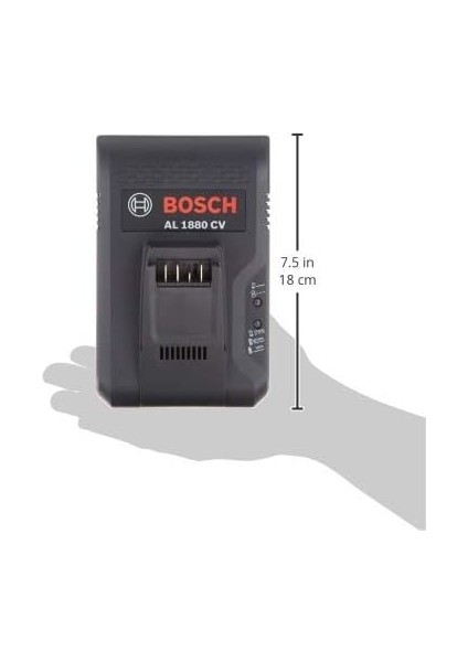 Hausgeräte Bosch BHZUC18N Akülü Elektrikli Süpürge Için Hızlı Şarj Cihazı, Değiştirilebilir 18 V Güç, Tüm Aküler Için, Bosch Unlimited Elektrikli Süpürgeler Için Uygun, 60 Dakikada Tamamen Şarj Edilir, Siyah fırsatları