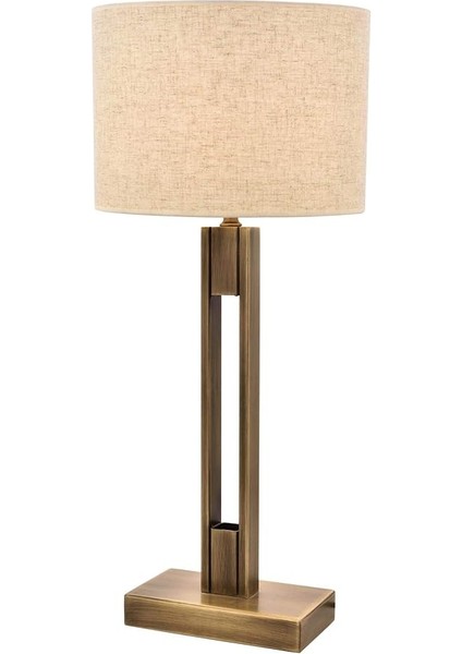 ML-9108-1E Eskitme Kaplama Masa Lambası, E27, Metal, 35 cm