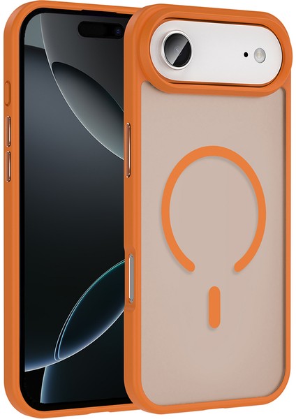 Apple iPhone 17 Air Kılıf M-Safe Şarj Özellikli Mat Arka Yüzey Zore Sio Kapak