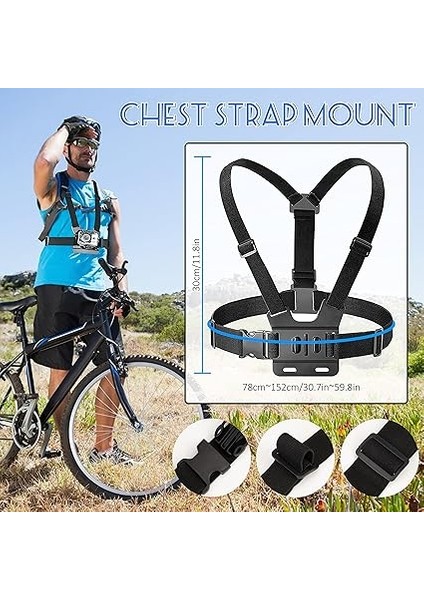 9'u 1 Arada Aksiyon Kamerası Aksesuar Seti, Göğüs Kemeri Tutucu Dış Mekan Spor Kıyafeti Gopro Hero 10/9/8/7/6/5/4 INSTA360 Djı Sjcam Apeman Akaso ve Diğer Spor Türleri Kamera ile Uyumlu fiyatları