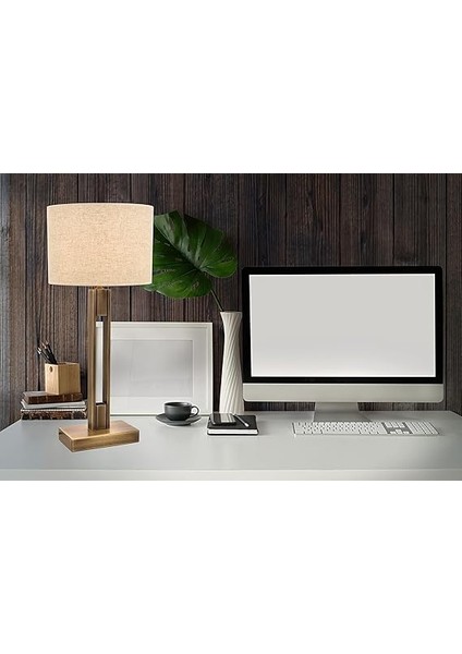 ML-9108-1E Eskitme Kaplama Masa Lambası, E27, Metal, 35 cm modelleri