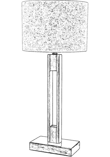 ML-9108-1E Eskitme Kaplama Masa Lambası, E27, Metal, 35 cm fırsatları