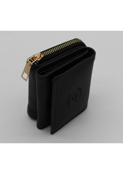 Siyah Bozuk Para Gözlü Bol Kartlıklı Mini Kadın Cüzdanı indirimleri