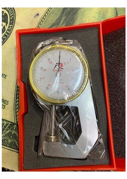 Mikrometre Kumpas Komparatör Kalınlık Ölçme Cihazı Kadranlı Hassas Ölçüm Kumaş Deri Karton Ölçer fırsatları