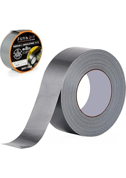 Tamir Bandı (Duct Repair Tape) 50 mt x 50 mm Gri | Çok Amaçlı Dayanıklı Yapışkanlı Güçlü Tamir Bandı | Boru ve Hortum Tamiri | Isıya Dayanıklı Bant | Su Geçirmez