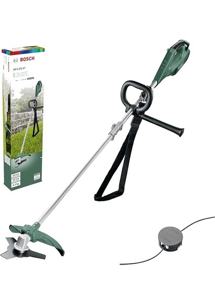 Afs 23-37 Elektrikli Tırpan, Ayarlanabilir Kayış, Kesme Genişliği 23 mm (Bıçak Ile), 37 cm (Tırpan Ile), 3.5 mm Tırpan Eni, 1000 W, Yeşil