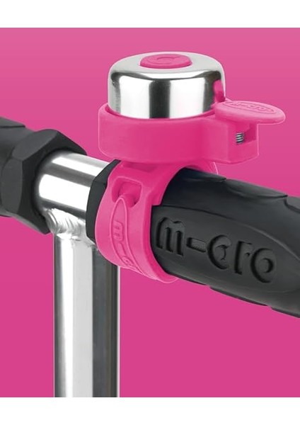 Scooter Zili Pembe, Yağmur Geçirmez, Silikon Kayış ile Kolay Montaj, Micro Scooterlar ve Bisikletler Için Uyumlu modelleri