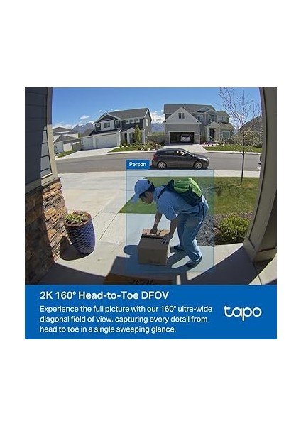 Tapo D210, 2k 3mp, Pille Çalışır, Iki Yönlü Konuşma, IP64, Bulut/yerel Depolama, Alexa ve Google Home ile Çalışır, Kolay Kurulum, Tapo Akıllı Görüntülü Renkli Gece Görüş Destekli Kapı Zili modelleri