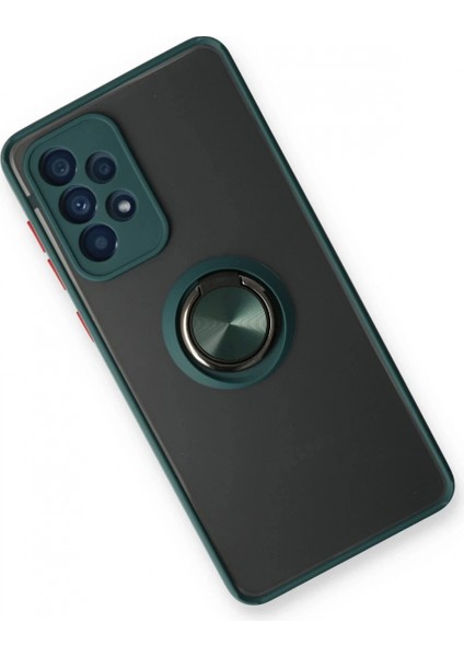 Samsung Galaxy A13 4g Kılıf Montreal Yüzüklü Silikon Kapak - Yeşil fiyatları