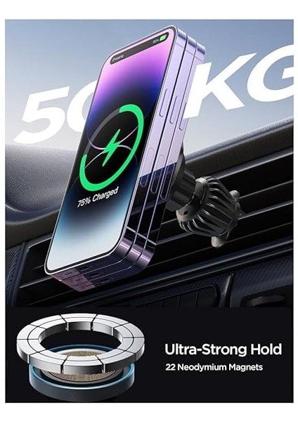 JR-ZS240 Pro Manyetik Kablosuz Araç Şarj Cihazı modelleri