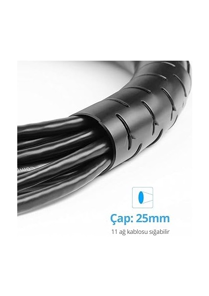 Kablo Koruyucu ve Düzenleyici Spiral, 1.5 Metre indirimleri