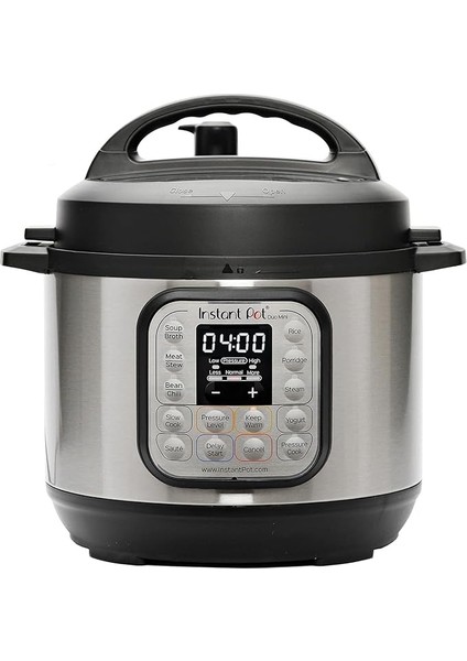 Pot Akıllı Pişirici, 3 Litre Kapasite, Elektrikli Düdüklü, Yavaş Pişirme, Pilav Pişirme, Kızartma Modu, Yoğurt Hazırlayıcı, Buharlı Pişirme ve Yemek Isıtma Özelliği, Paslanmaz Çelik/siyah